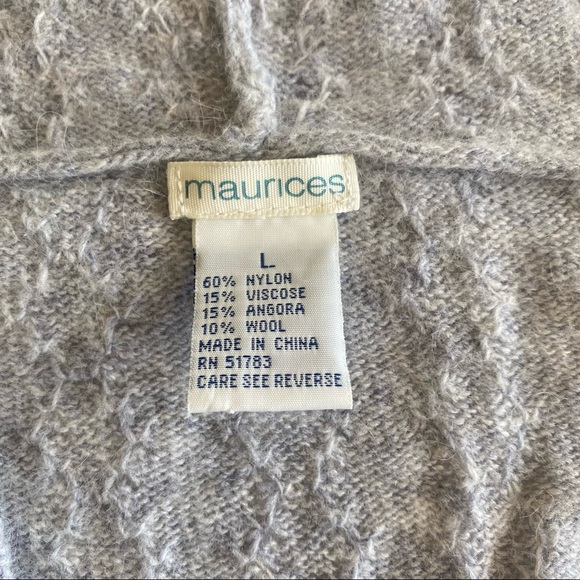 Maurices Fuzzy Knitted Sweater Hooded Pullover - Picture 5 of 10